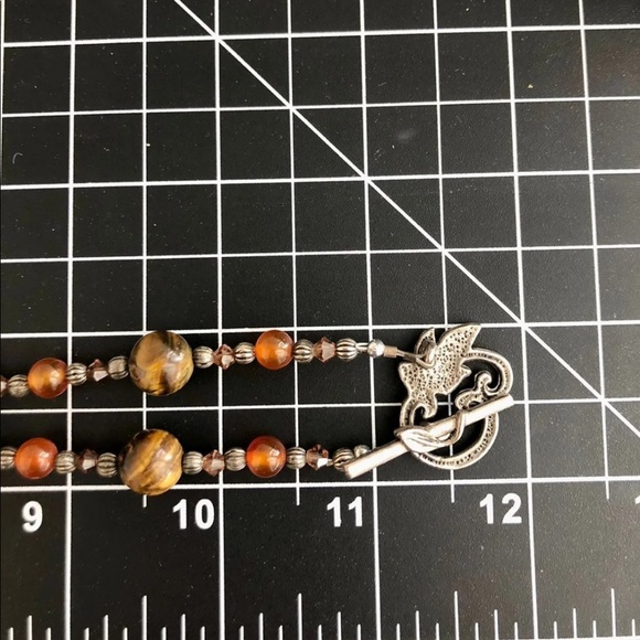 Vintage Art Glass Frog Pendant Necklace - Picture 3 of 11